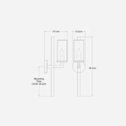 Liaison Wall Light, Polished Nickel -AuraLiving Furniture Store 259428 liaison