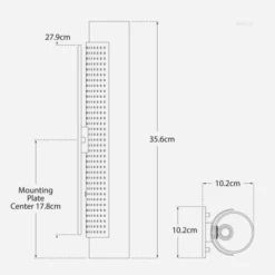 Precision Wall Light, Bronze -AuraLiving Furniture Store 259463 precision