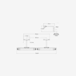 McClain Double Picture Light, Antique Brass -AuraLiving Furniture Store 259491 mcclain