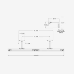 McClain Double Picture Light, Antique Brass -AuraLiving Furniture Store 259498 mcclain large