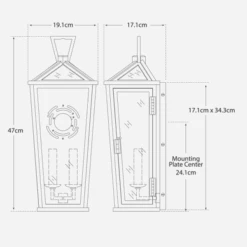 Darlana Wall Light 3 Darlana Wall Light -AuraLiving Furniture Store 260486 darlana wl