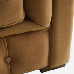 Gainsborough Sofa, Camel Leather -AuraLiving Furniture Store 260716 gainsborough sofa leg detail