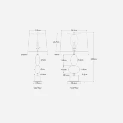 Dani Table Lamp -AuraLiving Furniture Store 260764 dani