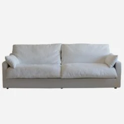 Serenity Sofa, White Linen -AuraLiving Furniture Store 260812 serenity sofa front