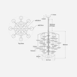 Leighton Chandelier 3 Leighton Chandelier -AuraLiving Furniture Store 261219 leighton cascading