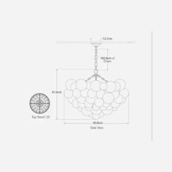 Talia Chandelier -AuraLiving Furniture Store 261253 talia chandelier