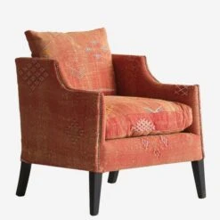 Regal Moroccan Chair -AuraLiving Furniture Store 265723 regal moroccan orange angle 1