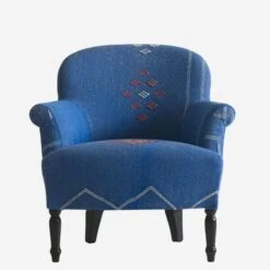 Victoria Moroccan Arm Chair -AuraLiving Furniture Store 265759 victoria moroccan blue front