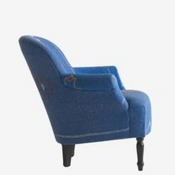 Victoria Moroccan Arm Chair -AuraLiving Furniture Store 265761 victoria moroccan blue side