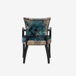 Mimi With Arms Dining Chair -AuraLiving Furniture Store 266543 mimi dining chair with arm f d melting paisley black 4