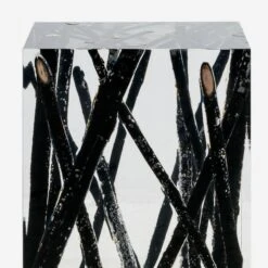 Spur Burntwood Side Table -AuraLiving Furniture Store 267420 spur burntwood front