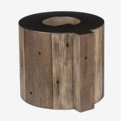 Wooden Letter Q Alphabet Side Table