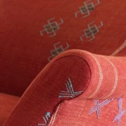 Victoria Moroccan Arm Chair -AuraLiving Furniture Store 268892 victoria moroccan red detail 2