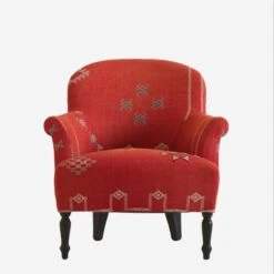 Victoria Moroccan Arm Chair -AuraLiving Furniture Store 268894 victoria moroccan red front