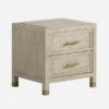 Raffles Bedside Table, Two Drawer