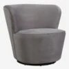 Dorothy Grey Swivel Chair, Grey
