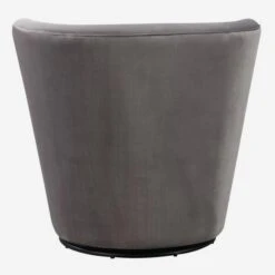 Dorothy Grey Swivel Chair, Grey -AuraLiving Furniture Store 269912 dorothy swivel chair back web