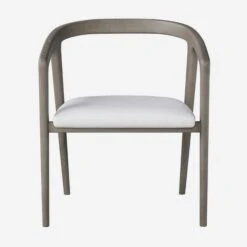 Hampstead Dining Chairs -AuraLiving Furniture Store 270998 hampstead dining chair smoked oak and fallon white leather front