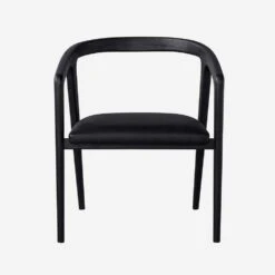 Hampstead Dining Chair -AuraLiving Furniture Store 271008 hampstead dining chair charcoal oak and fonyx leather front