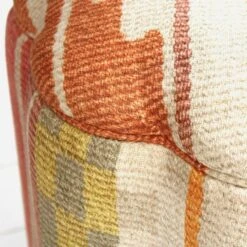 Daisy Indus Brick Ottoman -AuraLiving Furniture Store 271072 daisy ottoman detail indus brick