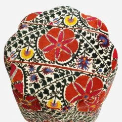 Daisy Uzbek Ottoman -AuraLiving Furniture Store 271074 daisy ottoman top uzbek