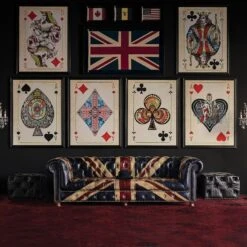 Cards Aces Diamonds Print -AuraLiving Furniture Store 274172 cards aces lifestyle