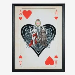 Cards Aces Hearts Print