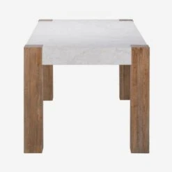 Junction Dining Table 11 Junction Dining Table -AuraLiving Furniture Store 274345 junction dining table 180cm marble white polished weathered oak front