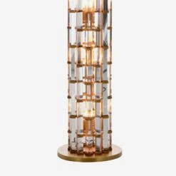 Night Rod Floor Lamp -AuraLiving Furniture Store 274399 night rod short floor lamp 155cm plated bronze web