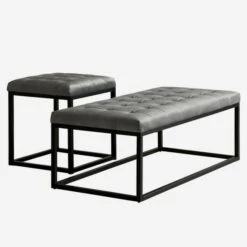 Romeo Ottoman Bench -AuraLiving Furniture Store 276370 romeo and elio ottoman