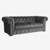 Gainsborough Sofa, Grey Velvet