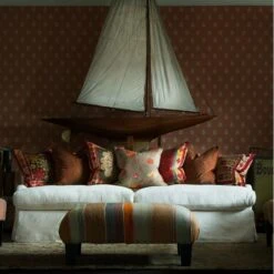 Cow Parsley Clementine Wallpaper -AuraLiving Furniture Store 307031 secret garden lifestyle lady may sofa cow parsley wallpaper sue sofa constantine stool courtyard bonfire wild wood twig cushions