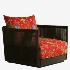 Wild Wood Pumpkin Outdoor Fabric -AuraLiving Furniture Store 308352 bali chair in wild wood pumpkin