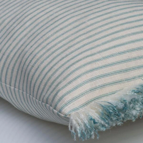 Picket Turquoise/Island Trim Cushion 2 Picket Turquoise/Island Trim Cushion - Image 2