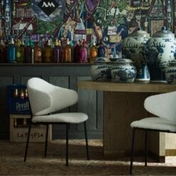 Beso Dining Chair -AuraLiving Furniture Store 309156 beso dining chair raffles round table