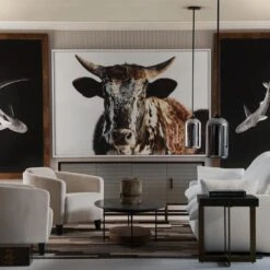 Turnball Ecru Chair -AuraLiving Furniture Store 309558 turnball ecru armchair lady may reuben sideboard olivia coffee table