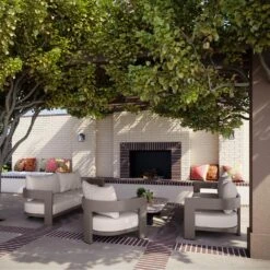 Caicos Chair Taupe Outdoor Armchair 7 Caicos Chair Taupe Outdoor Armchair -AuraLiving Furniture Store 309918 caicos taupe sofas lounge chair lifestyle