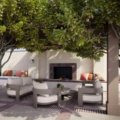 Caicos Sofa Taupe Outdoor Sofa -AuraLiving Furniture Store 309993 caicos taupe sofas lounge chair lifestyle