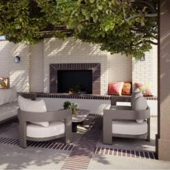 Caicos Coffee Outdoor Coffee Table -AuraLiving Furniture Store 310216 caicos taupe sofas lounge chair lifestyle