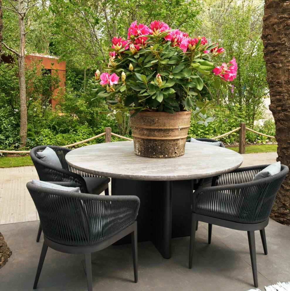 Caicos Dining Outdoor Round Dining Table 3 Caicos Dining Outdoor Round Dining Table - Image 3