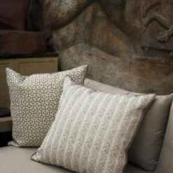 Ostuni Stripe Storm Outdoor Cushion -AuraLiving Furniture Store 316801 a7f5411sml