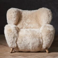 Manx Yeti Armchair -AuraLiving Furniture Store 323577 manx yeti beige front