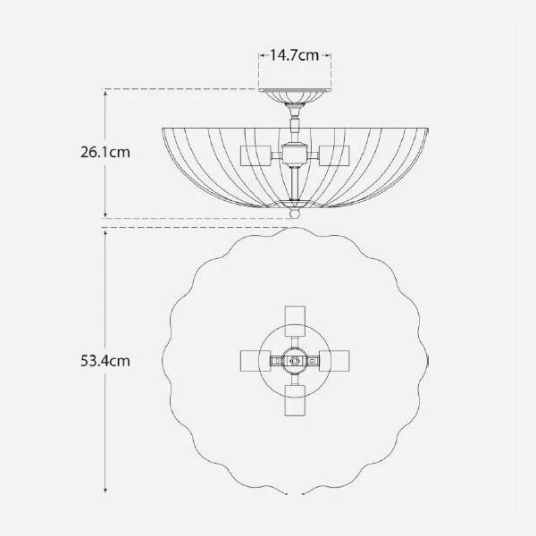Rosehill Ceiling Light 2 Rosehill Ceiling Light - Image 2