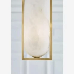 Melange Pendant Light -AuraLiving Furniture Store 328849 melange small elongated pendant brass life 3