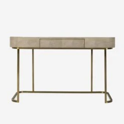 Jacques Taupe Desk -AuraLiving Furniture Store 330907 jacques desk front