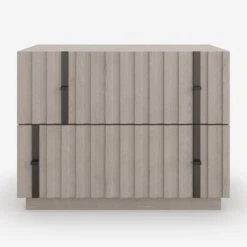 Clancy By Kelly Hoppen Nightstand -AuraLiving Furniture Store 331614 clancy nightstand front