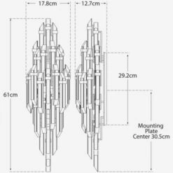 Adele Wall Sconce -AuraLiving Furniture Store 333240 adele small sconce tech