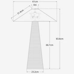 Miramar Table Lamp -AuraLiving Furniture Store 333890 miramar table lamp