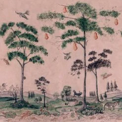 Mythical Land Daybreak Wallpaper, Large A+B Panel -AuraLiving Furniture Store 337442 mythical land 3 5m daybreak web