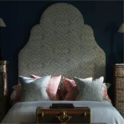 Otter Duck Egg Fabric -AuraLiving Furniture Store 341938 chloe headboard otter duck egg vine duck egg vine coral peony sea coral